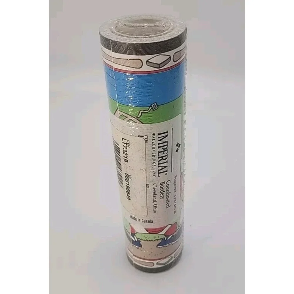 NIP 5 yd Imperial Wallpaper border Looney Tunes baseball Taz Sylvester ++